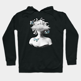 Medusa with butterflies design Hoodie